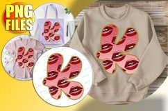 K Doodle Letter Romantic Heart Playful Style! Product Image 1