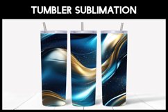 10 Blue Gradient Abstract Glitter Tumbler Seamless Tumbler Product Image 3