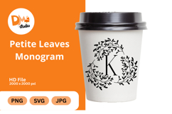 Petite Leaves Monogram Product Image 1