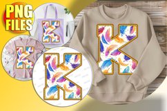 K Doodle Letter Valentine Playful Whimsical Icon! Product Image 1
