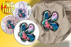 K Doodle Letter Valentine Bright Cheerful Heart! Product Image 1