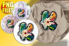 K Doodle Letter Bright Heart Valentine Spirit! Product Image 1