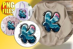 K Doodle Letter Valentine Cheerful Sweet Magic! Product Image 1