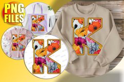 K Doodle Letter Valentine Sweet Cheerful Style! Product Image 1