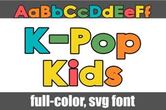 K-pop Kids Color Font Product Image 1