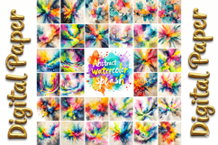 100 Abstract Watercolor Splash Backgrounds Product Image 13