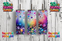 Abstract Flower Tumbler Wrap | Tumbler Sublimation PNG Product Image 1