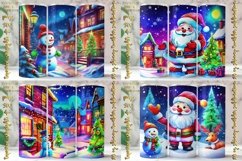 Neon Colors Christmas Design 20 Oz Skinny Tumbler, 4 design Product Image 1