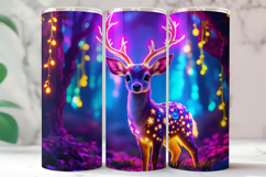 20 oz Neon Forest Animal Skinny Tumbler Product Image 1