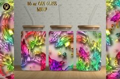 16oz Libbey Glass Can 3D Glossy Texture Sublimation Product Image 1