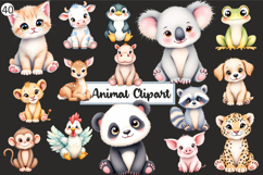 cute baby animal clipart Product Image 1