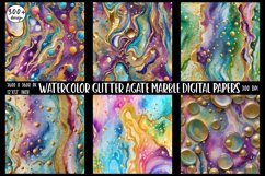 300 Glitter Agate Marble Digital Papers Product Image 10