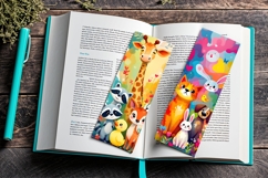 50 Printable Cute Animal Bookmarks Set Digital Book Markers Product Image 10