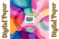 Flowing Watercolor Abstract Digital Paper Bundle Product Image 23