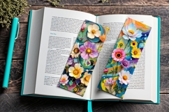 80 Printable Vibrant Flower Bookmarks Product Image 10