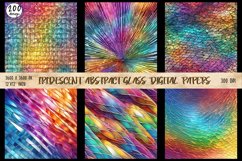 200 Iridescent Abstract Glass Digital Papers Bundle Product Image 10
