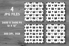 Raccoon pattern svg Raccoon digital paper Cute patterns svg Product Image 4