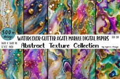 300 Glitter Agate Marble Digital Papers Product Image 1