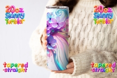 Elegant Flower 20oz Tumbler Wrap | Pastel Flowers Product Image 2