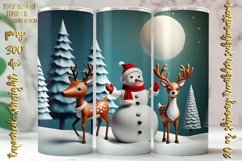 3D Cute Christmas Design 20 Oz Skinny Tumbler Png Product Image 2