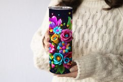 20 Oz 3D Floral Skinny Tumbler Wraps Product Image 2