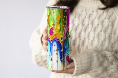 Abstract Gold Glitter Rainbowcolors Tumbler Wrap Product Image 2