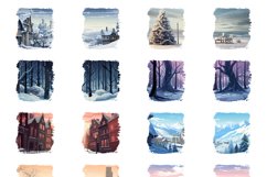 50 Winter Mug Wrap Bundle, Christmas Sublimation, Watercolor Product Image 3