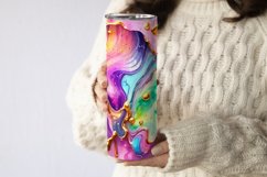Abstract Gold Glitter Marble Tumbler Wrap Product Image 2