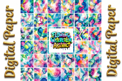 Flowing Watercolor Abstract Digital Paper Bundle Product Image 11