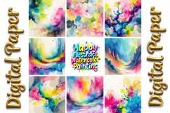 250 Abstract Watercolor Digital Papers Product Image 11