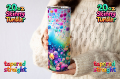 Abstract Flower Tumbler Wrap | Tumbler Sublimation PNG Product Image 3