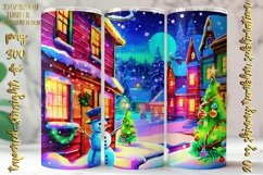 Neon Colors Christmas Design 20 Oz Skinny Tumbler, 4 design Product Image 2