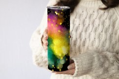 20 Oz Watercolor Splash Glitter Tumbler Wrap Product Image 2