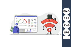 WiFi Signal Strength Meter with Friendly Character and Measu Product Image 1