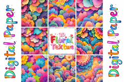 3D Flower Texture Paper Pack Product Image 3