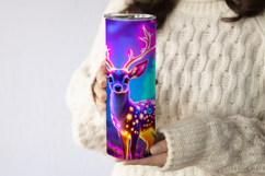 20 oz Neon Forest Animal Skinny Tumbler Product Image 2