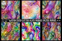 300 Glitter Agate Marble Digital Papers Product Image 3