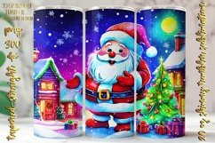 Neon Colors Christmas Design 20 Oz Skinny Tumbler, 4 design Product Image 3