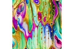 Abstract Gold Glitter Rainbowcolors Tumbler Wrap Product Image 3