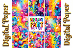 Neon Ink Splatter Textures Product Image 8