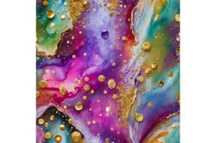 Abstract Gold Glitter Bubbles Marble Tumbler Wrap Product Image 3