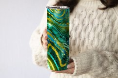 20 Oz Green Marble Glitter Agate Liquid Tumbler Warps Product Image 4