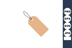 Blank brown price tag with string for retail or gift labelin Product Image 1