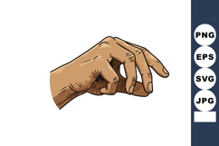 Realistic human hand with detailed fingers in relaxed gestur Product Image 1