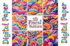 3D Flower Texture Paper Pack Product Image 4