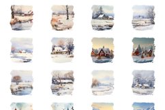 50 Winter Mug Wrap Bundle, Christmas Sublimation, Watercolor Product Image 5