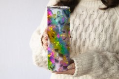 20 Oz 3D Liquid Glitter Agate Tumbler Warps Product Image 4