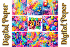 Neon Ink Splatter Textures Product Image 9