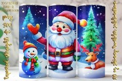 Neon Colors Christmas Design 20 Oz Skinny Tumbler, 4 design Product Image 5