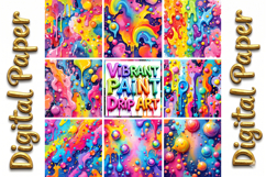 Neon Ink Splatter Textures Product Image 10